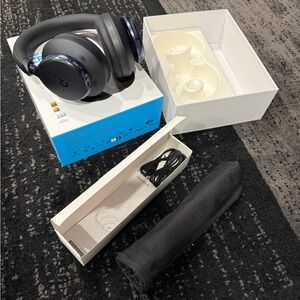 Soundcore Space One Over-Ear Noise-Canceling Headphones with Carry Pouch-LikeNew